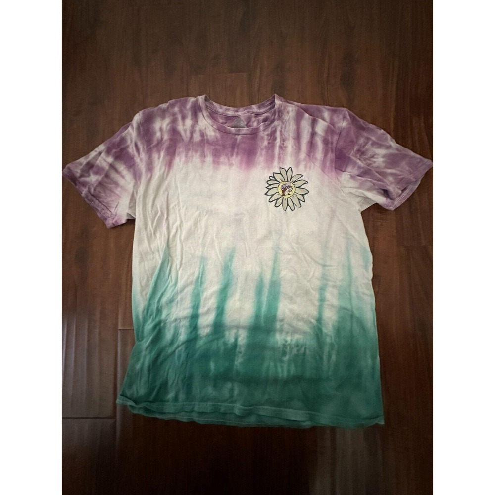 Bucees Logo T-shirt Tie-Dye Top Go Little Rockstar VW Bus Sz M Purple Green